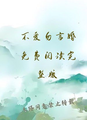 不爱勿言婚免费阅读完整版