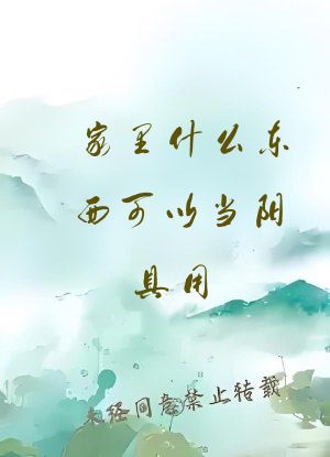 家里什么东西可以当阳具用